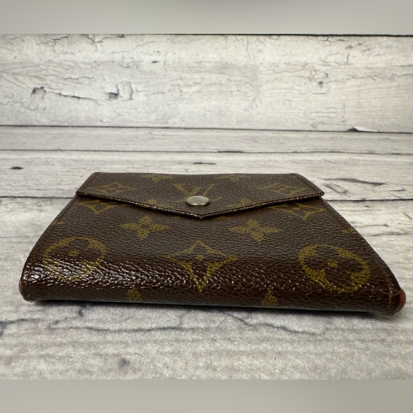 Louis Vuitton Portefeiulle Elise Trifold Wallet Monogram Canvas Leather - Picture 3 of 14